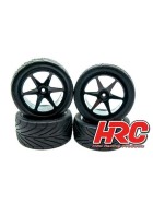 HRC Reifen Arrow Pattern - 1:10 4WD Buggy - montiert - schwarze Felgen 2.2 (4)