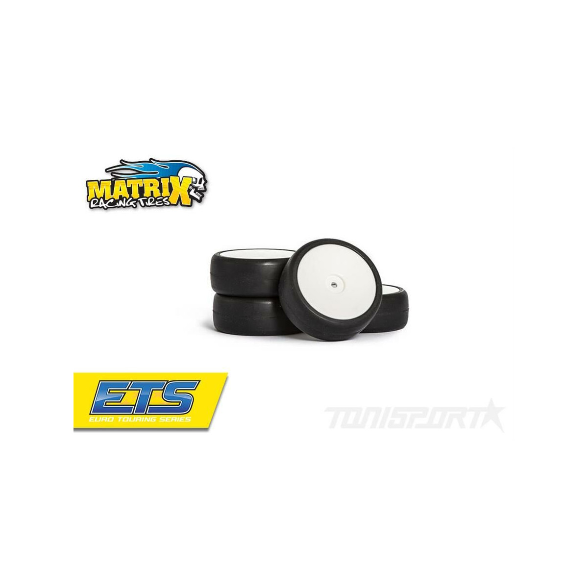 Matrix Wheel 1/10 EP 28R Pre-Glued Carpet 24mm (4)