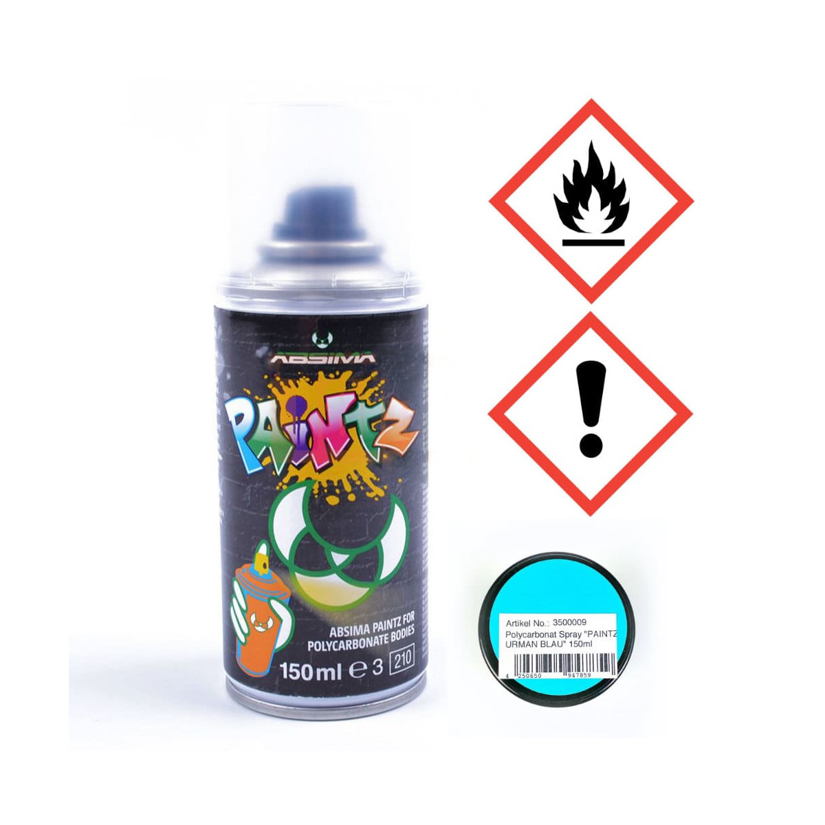 Absima Lexan Spray URMANN BLUE 150ml