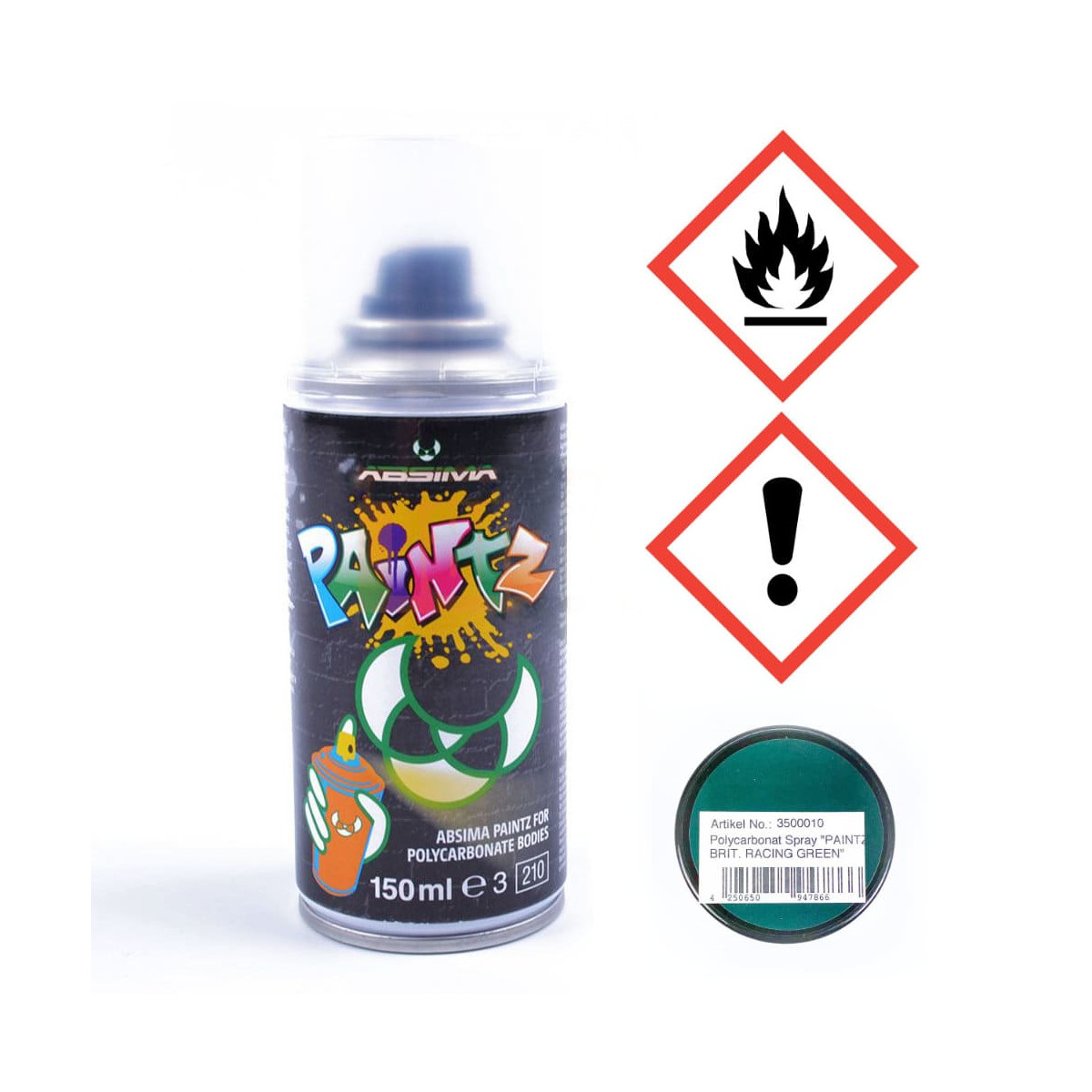 Absima Lexan Spray BRIT. RACING GREEN 150ml
