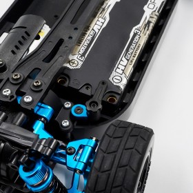 Yeah Racing Alu/Kunststoff Anti Tweak Battery Holder für Tamiya TT-01 / TT-02 Blau