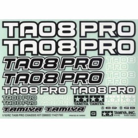 Tamiya 11421765 Aufkleber / Decals TA08 Pro