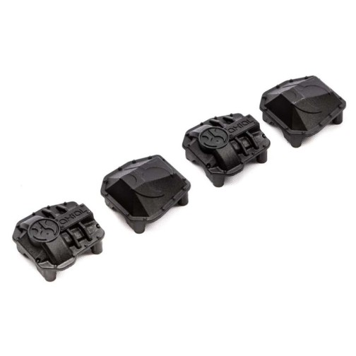 Axial AXI232044 AR45P AR45 Differential Covers, Black: SCX10 III