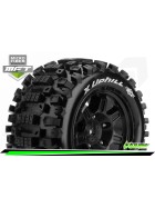 Louise MFT X-Uphill tyres on Sport Black rim (2) for Arrma Kraton 8S