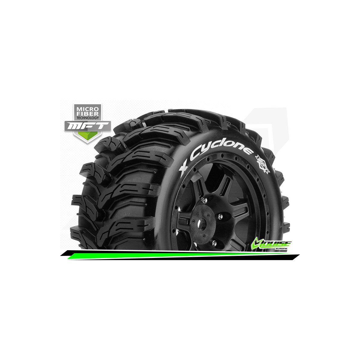 Louise Tires & Wheels X-CYCLONE Arrma Kraton 8S 24mm (MFT) (2) LR-T3298BM Louise Tires & Wheels X-CYCLONE Arrma Kraton 8S 24mm (MFT) (2) LR-T3298BM