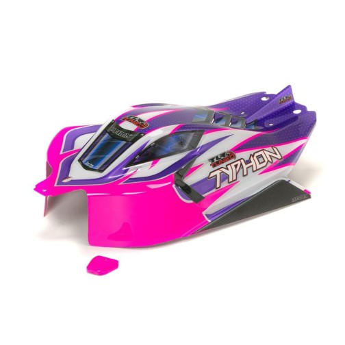 Arrma ARA406162 TYPHON TLR Tuned Painted Decaled Trimmed Body (Pink/Purple) 