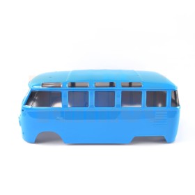 Tamiya Karosserie VW Volkswagen Bus Type 2 Samba (T1) M-Chassis (blau lackiert)