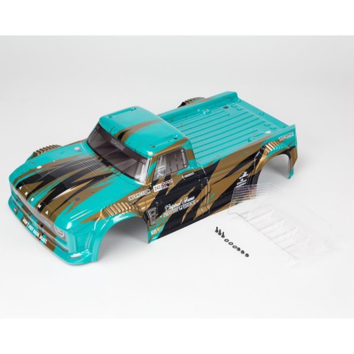 Arrma ARA414005 INFRACTION 4X4 ALL ROAD MEGA PAINTED DECALED TRIMMED BODY TEAL/BRONZE 