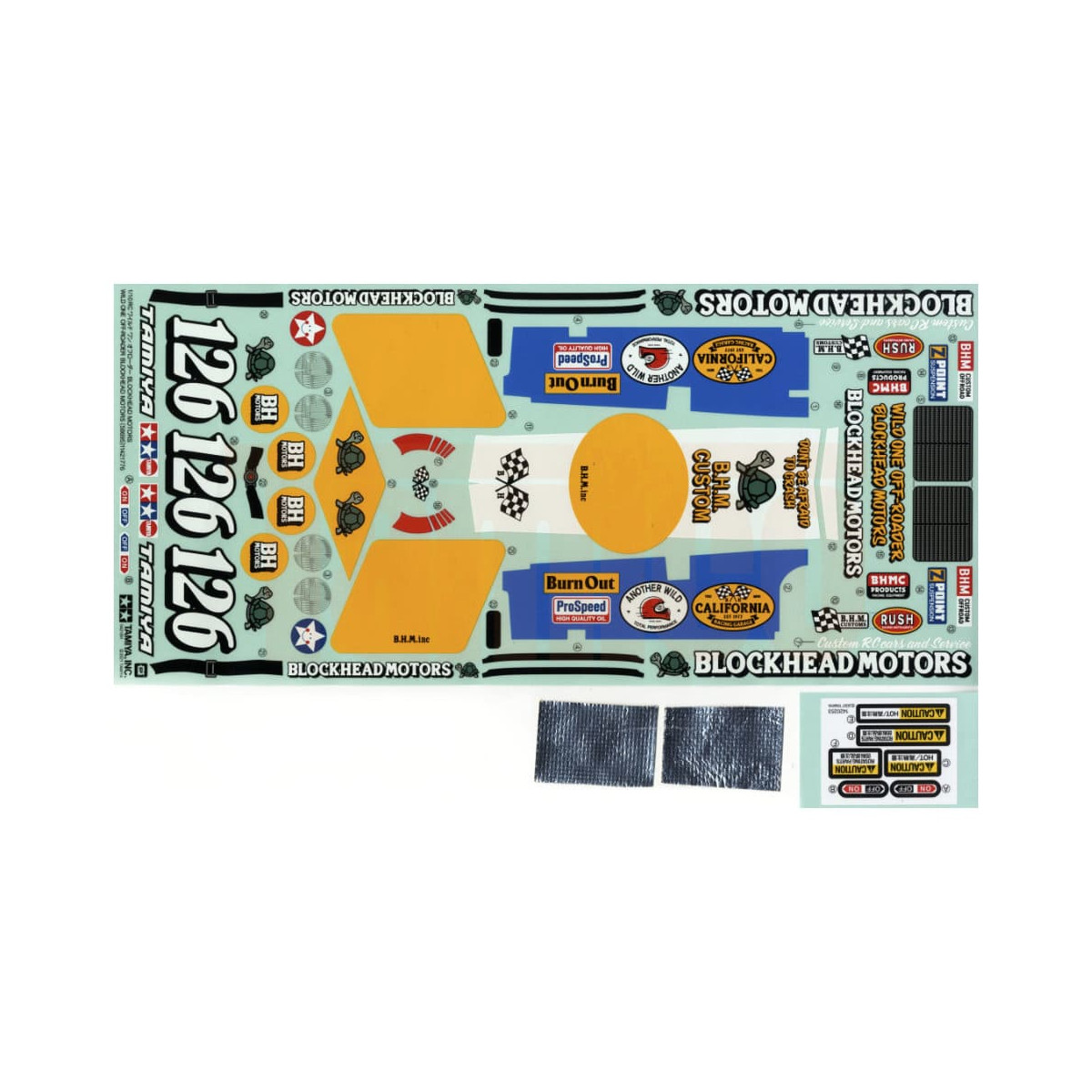 Tamiya 19490041 Aufkleber / Sticker Wild One Blockhead