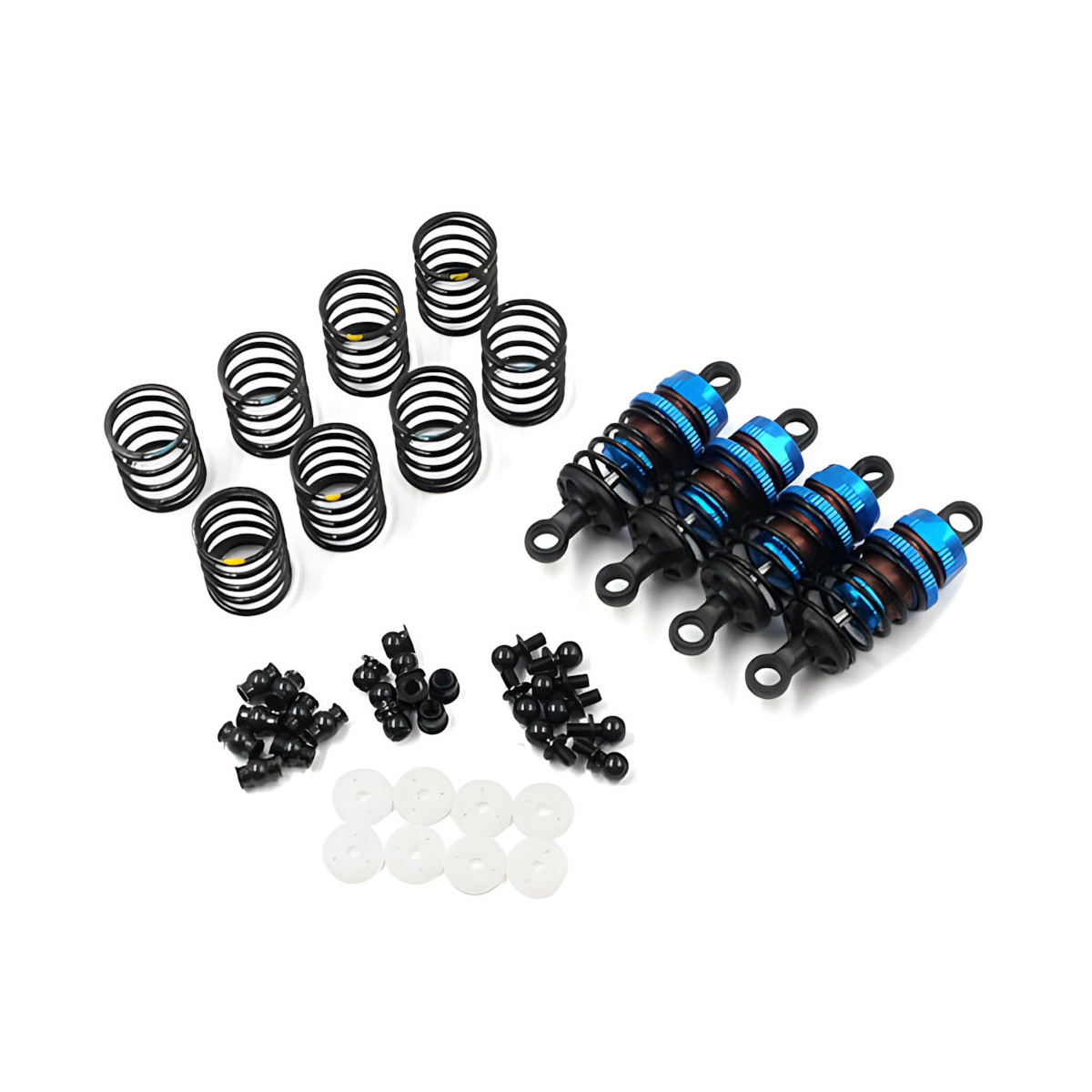 Yeah Racing Alu Dämpfer Big Bore Go 50mm (4) blau