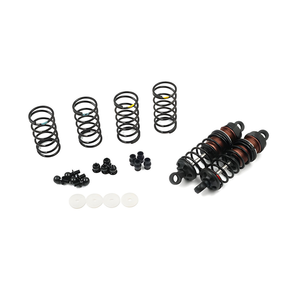 Yeah Racing Alu Big Bore Go 65mm Dämpfer (2) schwarz