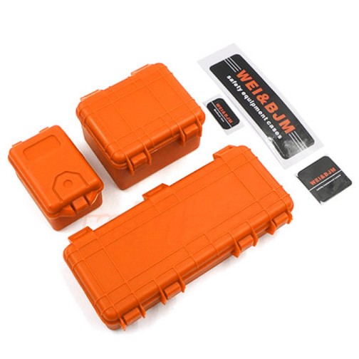 Xtra Speed Scale Kisten-Set (3) Crawler Zubehör 1/10 Orange