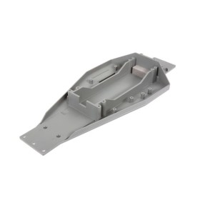 Traxxas 3728A Lower chassis (gray) (166mm long battery...