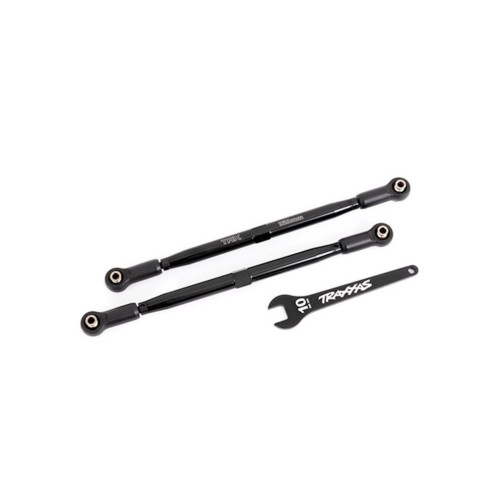 Traxxas 7897A Toe links, front (TUBES black-anodized, 7075-T6 aluminum, stronger than titanium) (2) (for use with #7895 X-Maxx WideMaxx suspension kit)