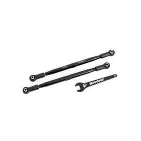Traxxas 7897A Toe links, front (TUBES black-anodized,...