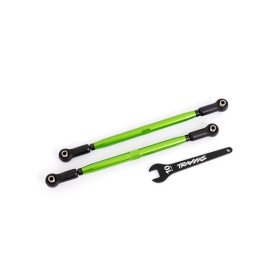 Traxxas 7897G Toe links, front (TUBES green-anodized,...