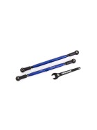 Traxxas 7897X Toe links, front (TUBES blue-anodized, 7075-T6 aluminum, stronger than titanium) (2) (for use with #7895 X-Maxx WideMaxx suspension kit)