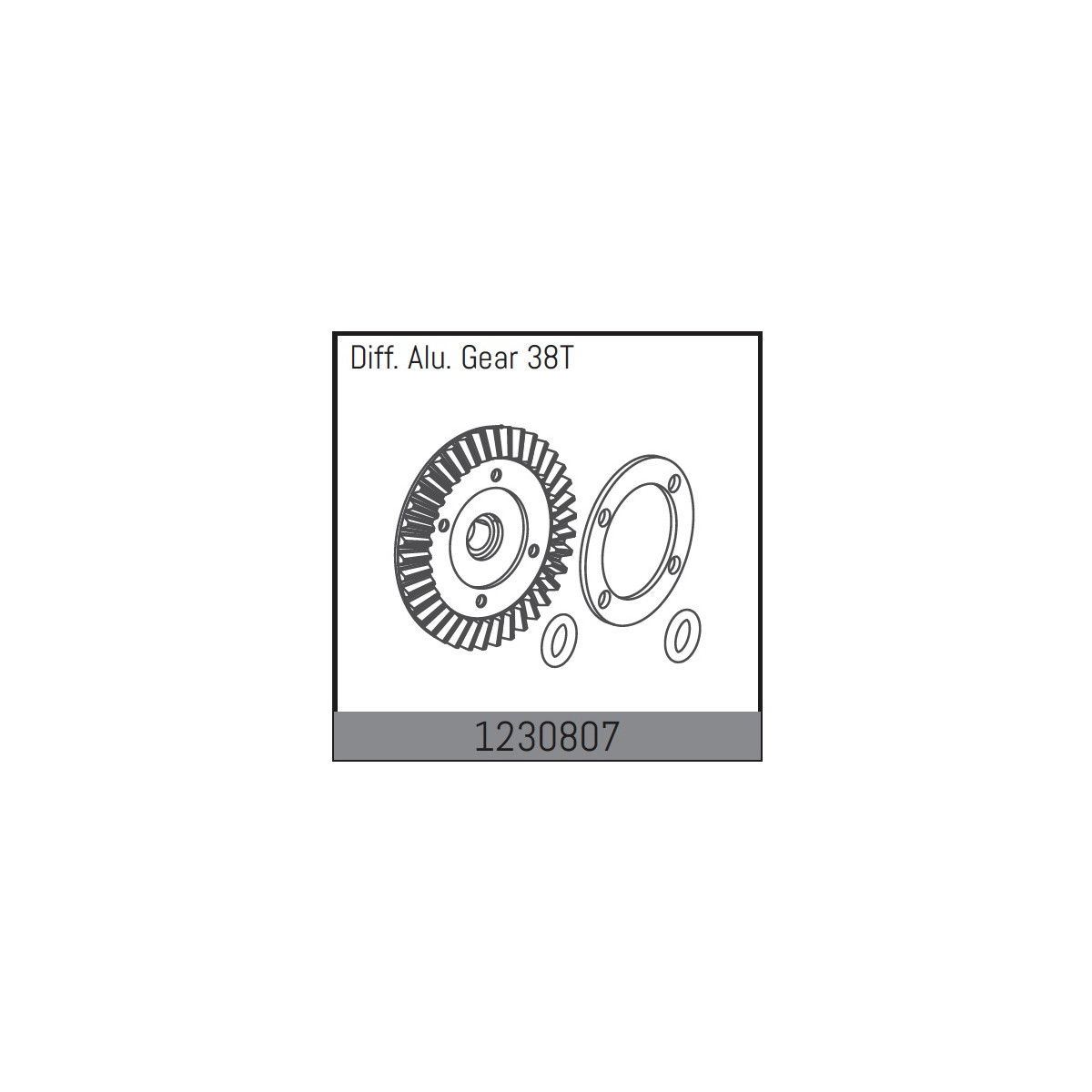 Absima Diff. ring wheel 38T incl. seal BL-Version