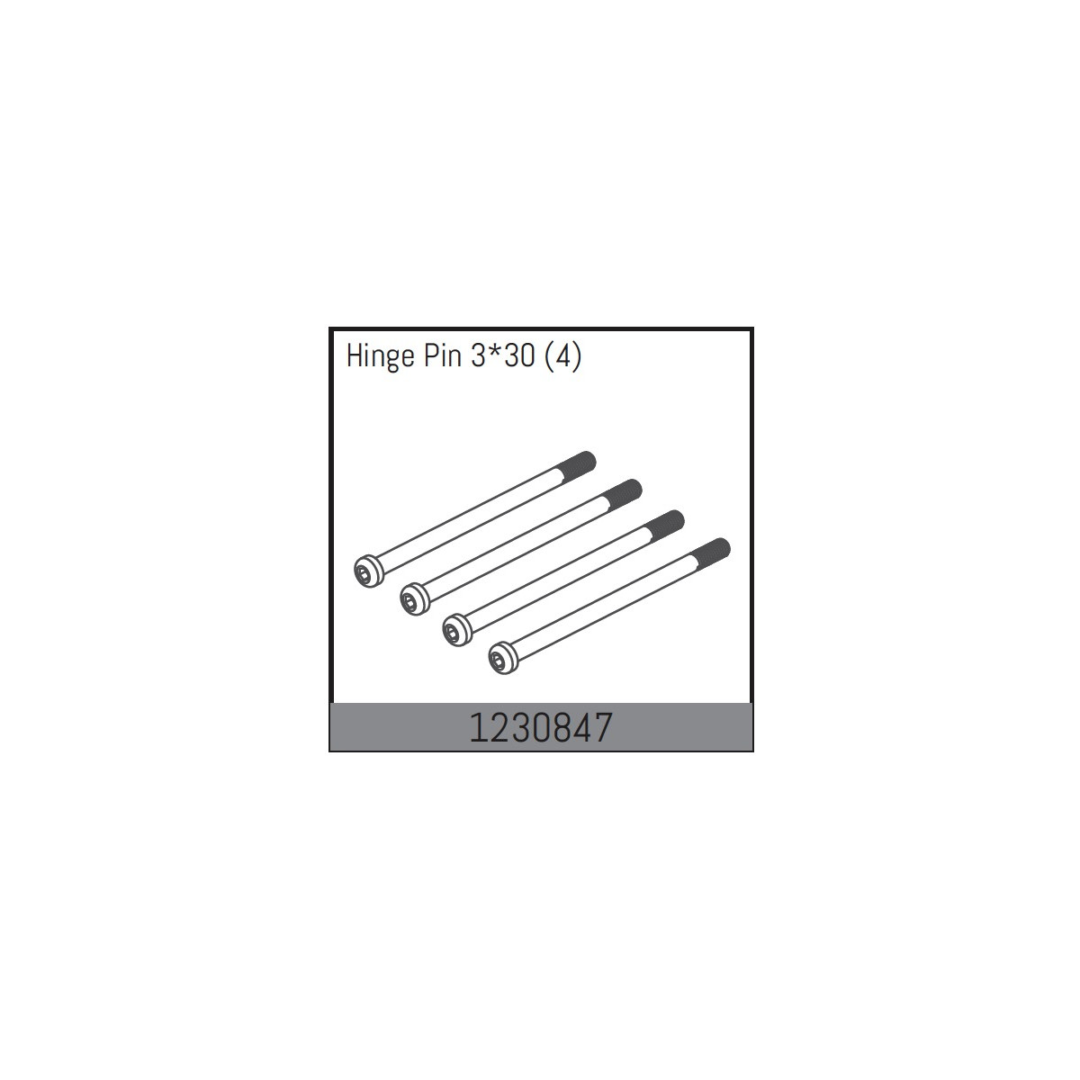 Absima Inner Hinge Pin 33x30mm (4)