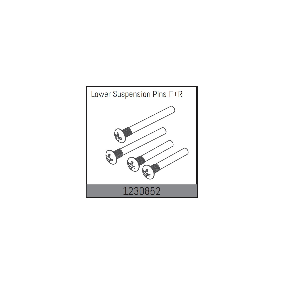 Absima Lower Suspension Pin Set f/r