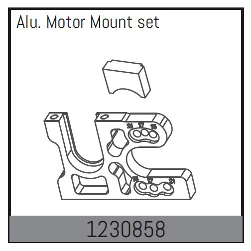 Absima Aluminium Motor Mount