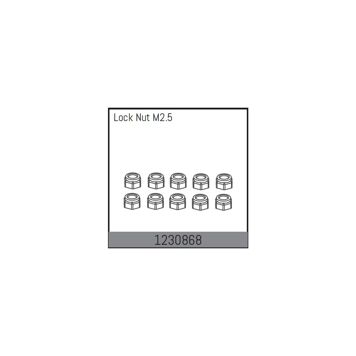 Absima Lock Nut M2.5 (10)
