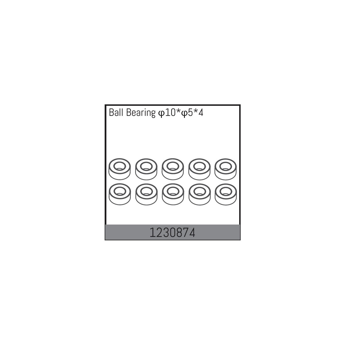 Absima Ball Bearing 10*5*4 (10)