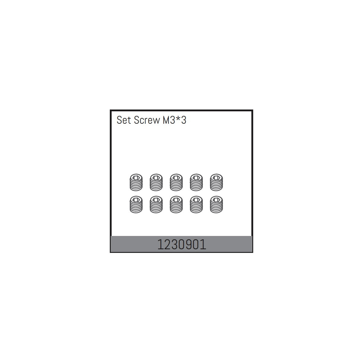 Absima Set Screw M3*3 (10)