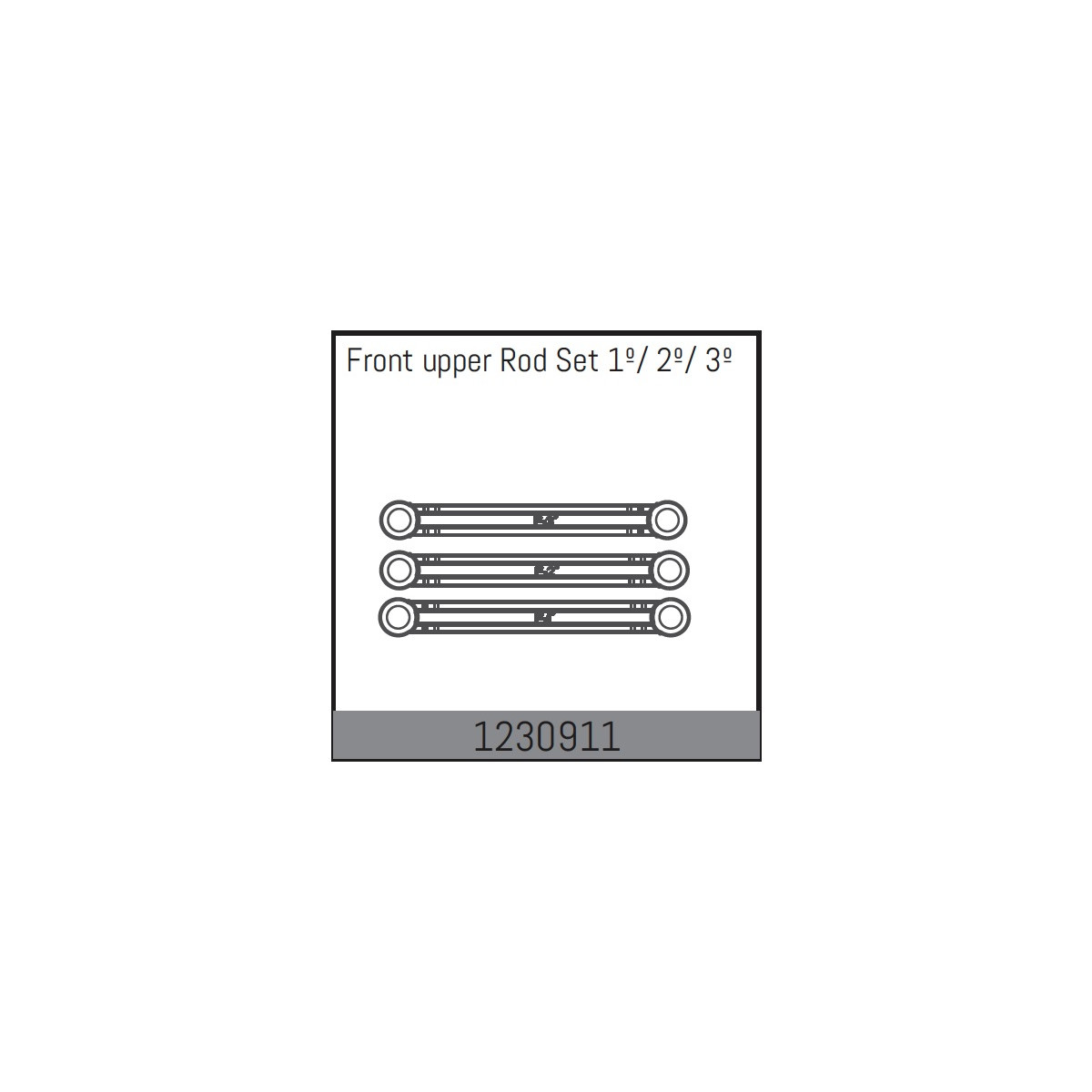 Absima Front Upper Rod Set 1º/ 2º/ 3º