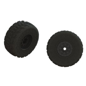 Arrma ARA550107 dBoots FIRETEAM Tire Set Glued (Black) (1...