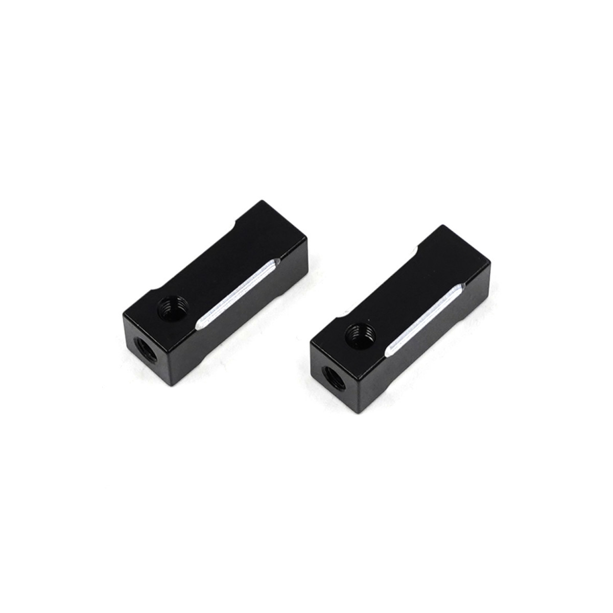 Xtra Speed Alum Servo Stays (2) black for Tamiya Top...