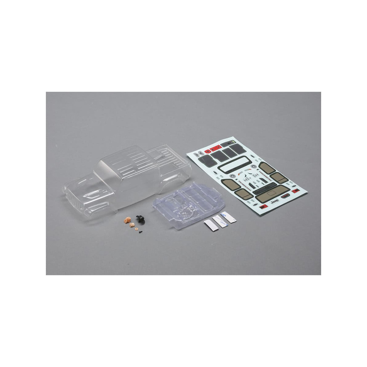 Axial AXI200005 Jeep JT Gladiator Body Set, Clear SCX24