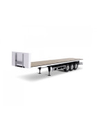 Carson 1:14 3-axle flatbed trailer III Steel