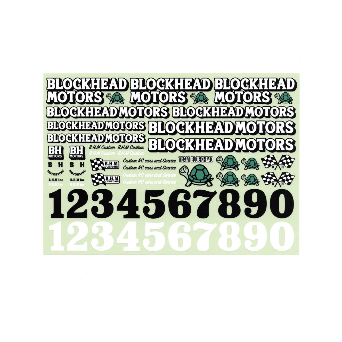 Blockhead Motors Aufkleber/Decals Original Decal Sheet V4