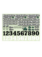 Blockhead Motors Aufkleber/Decals Original Decal Sheet V4