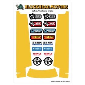 Blockhead Motors Aufkleber/Decals f&uuml;r Tamiya...