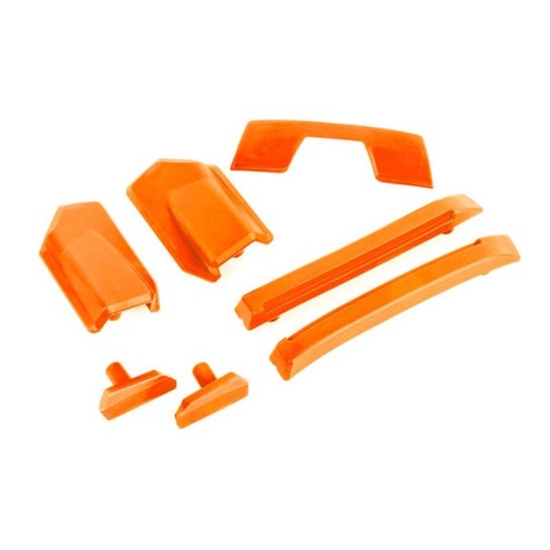 Traxxas 9510T Body reinforcement set, orange/ skid pads (roof) (fits #9511 body)
