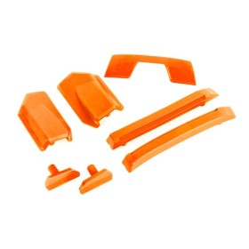 Traxxas 9510T Body reinforcement set, orange/ skid pads...