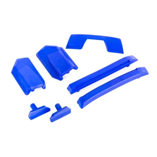 Traxxas 9510X Karosserie-Verstärkungs-Set blau / Dach-Skid-Pads (für #9511 Karo)