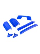 Traxxas 9510X Body reinforcement set, blue/ skid pads (roof) (fits #9511 body)