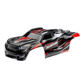 Traxxas 9511R Body, Sledge, red/ window, grille, lights...