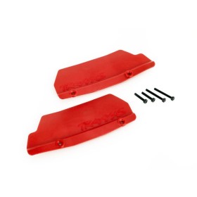 Traxxas 9519R Mud guards, rear, red (left and right)/...