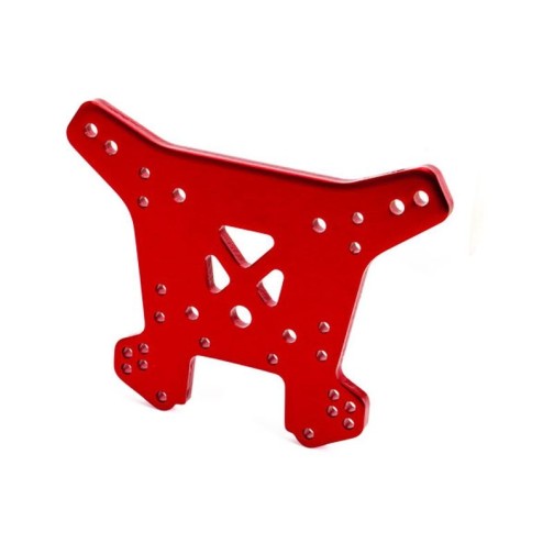 Traxxas 9538R Shock tower, rear, 6061-T6 aluminum (red-anodized)