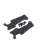 Traxxas 9633 Suspension arm covers, black, front (left and right)/ 2.5x8 CCS (12)