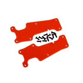 Traxxas 9633R Suspension arm covers, red, front (left and...