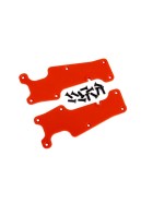 Traxxas 9633R Suspension arm covers, red, front (left and right)/ 2.5x8 CCS (12)