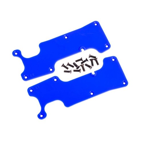 Traxxas 9634X Querlenker-Abdeckung blau hinten l/r + Schrauben
