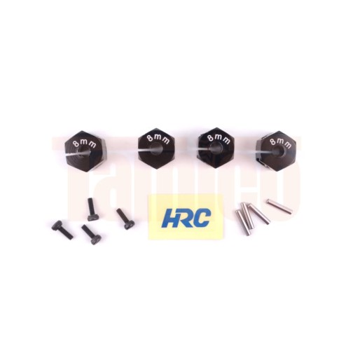HRC Alu 12 mm Radmitnehmer klemmbar 8 mm Breit Schwarz (4)