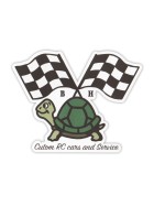 Blockhead Motors Aufkleber/Decals Checker Flag Turtle