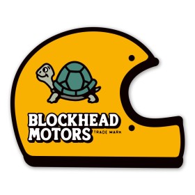 Blockhead Motors Aufkleber/Decals Helmet (On-Road) Gelb